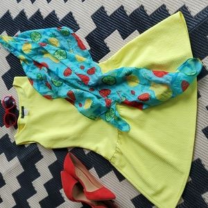 🌞  Yellow B. Darlin Drop Waist Pullover Dress Size Small ✨️